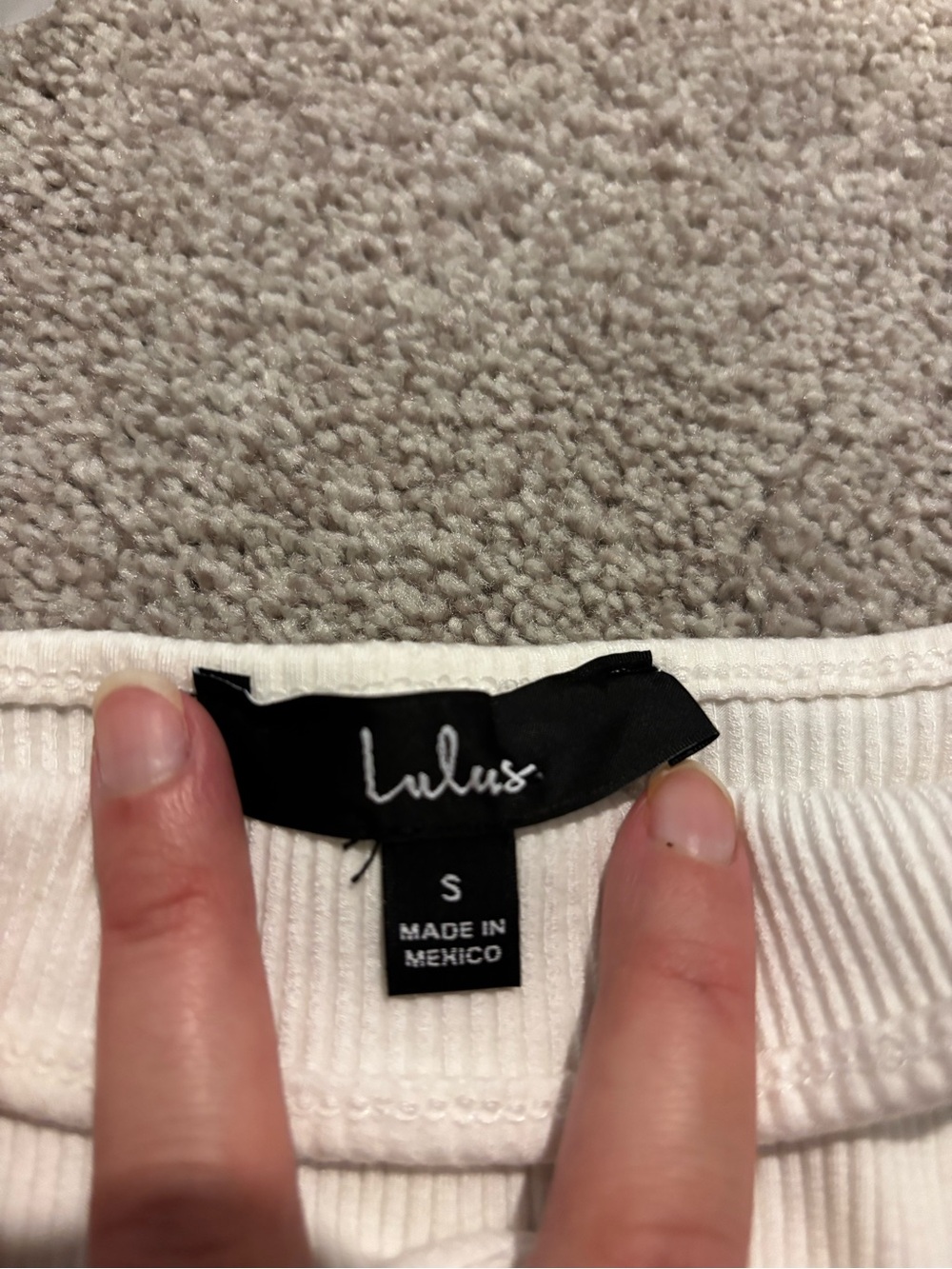 Lulu's White Ribbed Strapless Tube Top - Picture 3 of 3
